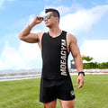 Ice-Cool Quick-Dry Tank Top With Mesh Panels Breathable Fitness Vest For Heavy Sweating Trendy Sports Waistcoat