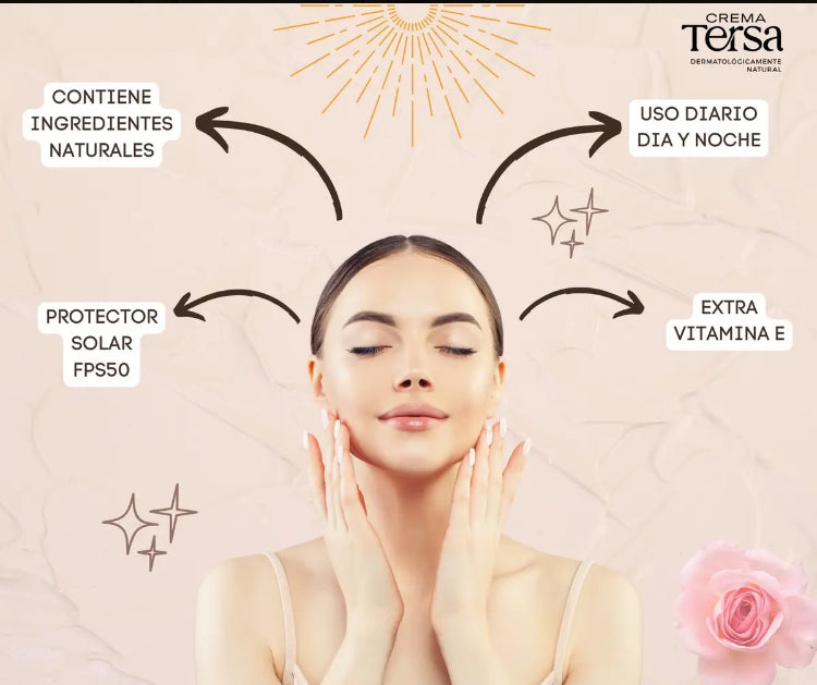 Crema Tersa Rejuvenecedora, Despicmentante, Quita paño, Acne, Imperfecciones