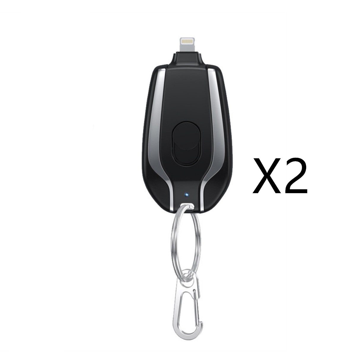 1500mAh Mini Power Emergency Pod Schlüsselanhänger-Ladegerät mit Typ-C Ultra-kompakter Mini-Akku Powerbank für schnelles Laden