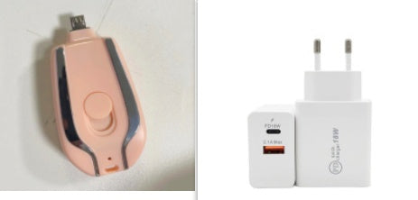 1500mAh Mini Power Emergency Pod Schlüsselanhänger-Ladegerät mit Typ-C Ultra-kompakter Mini-Akku Powerbank für schnelles Laden